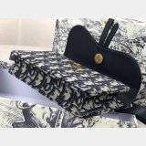 Best Dior Oblique Saddle Belt Best Quality Bag Blue