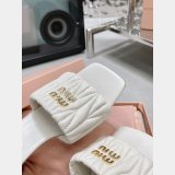 Perfect Luxury Best Quality Miu Miu high heel slippers Shoes