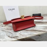 Celine Best Quality Teen Classic Box Red Bag