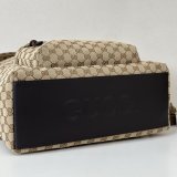 Gucci Medium GG Backpack With Web Men 824624 Best Quality Bag