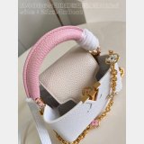 Best Quality 1:1 Mirror Louis Vuitton Capucines M48865 White Bags