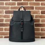 Luxury Best Quality Large Backpack Gucci Mens 816750 Black Bag
