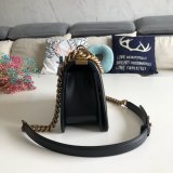 UK CC V Le Boy Top Quality Best Quality Black Bags Lambskin 25cm