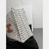 Designer Celine Best Quality Cabas Thais 196762 Large Striped Textile Bag