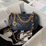 Perfect Copy Top Quality AS4012 Flap Black Best Quality Bag