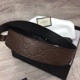 Fake Gucci 37MM Double G leather Best Quality belt