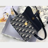Best Dior Oblique Saddle Belt Best Quality Bag Blue