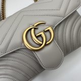 Grey GG Marmont 446744 Mini Matelassé Gucci Best Quality Bag