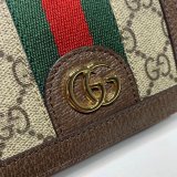 Best Quality Gucci GG AAA+ Supreme Ophidia Card Case Wallet 523155