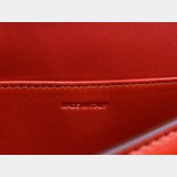 Celine Best Quality Teen Classic Box Red Bag