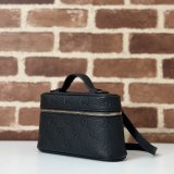 Best Quality Gucci GG Emblem Super Mini 1:1 Mirror 815949 Black Bag
