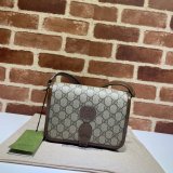Designer Fake Gucci 671620 shoulder bag with Interlocking G in GG Supreme