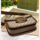 Gucci Best Quality GG Horsebit 1955 shoulder 602204 Brown bag