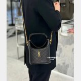 Saint Laurent 763961 Best Quality Gaby Top Handle Bucket Shoulder Bags