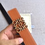 Loewe Designer Best Quality Top 4.0CM Width Double-Sided Cowhide Belt