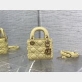 Best Quality Fashion Dior Micro Lady 1:1 Mirror 12CM Bag