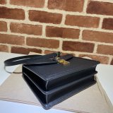 Gucci Black/Cream Ophidia small top handle Best Quality bag