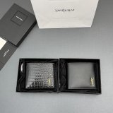 SAINT LAURENT TINY CASSANDRE Bill clip wallet