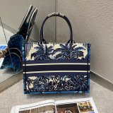 Christian Dior 7 Star Book Tote Oblique Termurah Best Quality Blue Bag