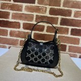 Gucci Luxury Designer Best Quality Jackie 1961 Crystal GG 677027 Bag