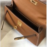 Camel Mini Kelly Best Quality Hermes Handbags