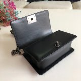 High Quality CC Le Boy Best Quality Best Black Bags lambksin 20cm
