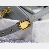 Best Best Quality Dior Bobby Bag Gray Box Calfskin