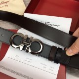 Best Quality Designer Salvatore Ferragamo 35 mm Black Belts