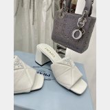 Best Quality Prada Quilted Leather Mules