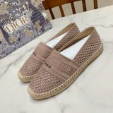 Perfect Dior Best Quality Openwork Embroidery Fisherman Shoes