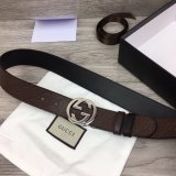 Fake Gucci 37MM Double G leather Best Quality belt