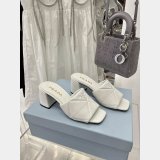 Best Quality Prada Quilted Leather Mules