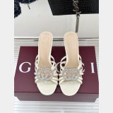 Women's slide sandal with crystal Interlocking G