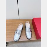 Roger Vivier Viv Best Quality Rangers Buckle-embellished Loafers Shoes