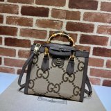 Gucci Best Quality Usa 660195 GG Canvas Diana Tote Bag