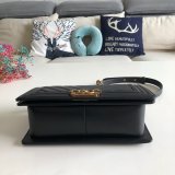 UK CC V Le Boy Top Quality Best Quality Black Bags Lambskin 25cm