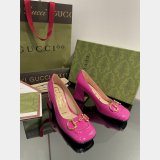 Pump Patent Heels Ballet Flat Horsebit Best Quality Gucci Shoes