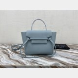 Celine Best Quality Grained Calfskin Nano Belt Bag Blue