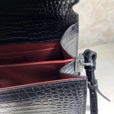 High Quality Best Quality YSL 578000 Cassandra Top Handle Black Bags