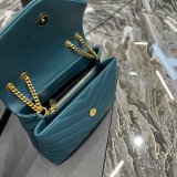 High Quality Designer Loulou Best Quality Saint Laurent Handbags Green Wholesale