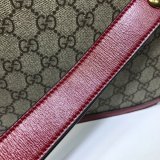 Gucci Best Quality GG Horsebit 1955 small shoulder 602204 red bag