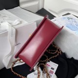 Designer Best Quality Calfskin & Gold-Tone Metal White Mini Flap AS2615 Bag