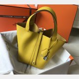 Designer Hermes Picotin Bags 18/22CM Silver Best Quality Best Online