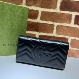 Gucci high quality Designer Best Quality GG Marmont continental wallet 443436 Bag