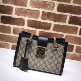 UK Gucci Best Quality GG Supreme Padlock Small Shoulder 498156 Bag