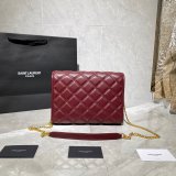 Best Quality Saint Laurent Becky Large chain bag in quilted lambskin