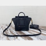 Celine Best Quality Navy blue Luggage plain calfskin portable