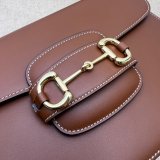 Gucci 1:1 Best Quality Designer GG Supreme 602204 1955 Horsebit Shoulder Bag