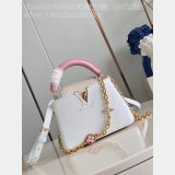Best Quality 1:1 Mirror Louis Vuitton Capucines M48865 White Bags