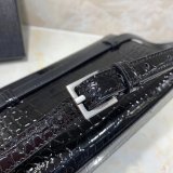 Best Quality black Saint Laurent YSL Monogram Logo Fanny Pack